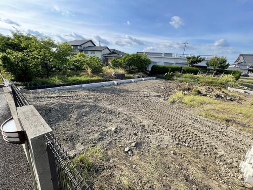 愛知県小牧市の田んぼ埋立て造成工事前の敷地全景